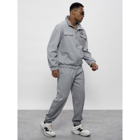 Sports suit men's, size 54, gray color-3