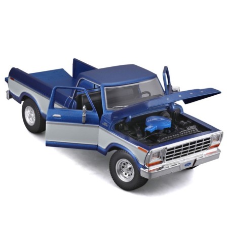 MASTO DIE-CAST 1979 Ford F150 Pick-UP, opening doors, 1:18, brown color-3