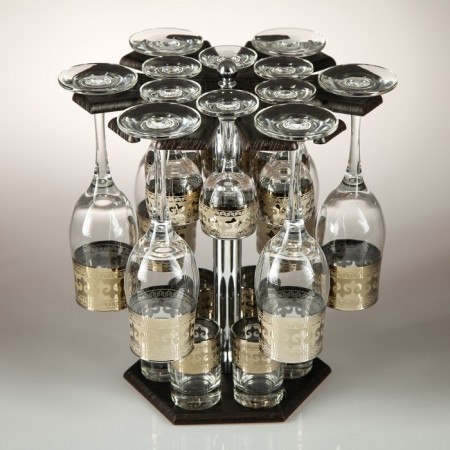 Mini-bar 18 objects Champagne Carousel Byzantium, dark 200/55/50 ml-2