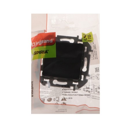 Single -valve Legrand Inspiria, 10 AX, 250 V, Anthracite switch-2