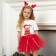 KAFTAN photo shoot "Christmas deer": a three -layer skirt and a rim