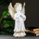 Figure "angel praying large" white gold 53x30x20cm