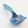 Brush - Piper for the "Caucasian", the base of 84 x 58 mm, blue