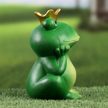 Garden figure "Princess Frog" 9x18x17cm-3