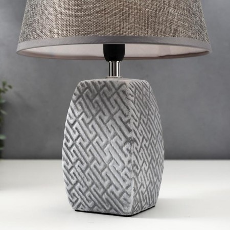 Table lamp 16444/1GR E14 40W gray 22x22x34 cm Risalux-4