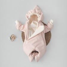 Комбинезон детский демисезонный KinDerLitto «Новый домовёнок-1», рост 68-74 см, цвет пудра
