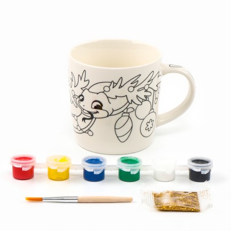 Set of mug for the coloring "snake and garland", 300 ml-2