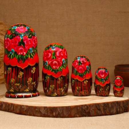 Matryoshka "Moscow", 5 puppet, suite-1