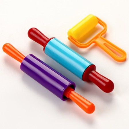 Set for modeling, roller, 2 rocks-1