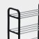 Shoe -shoe Dolyana, 4 tiers, 42 × 19 × 60 cm, black color