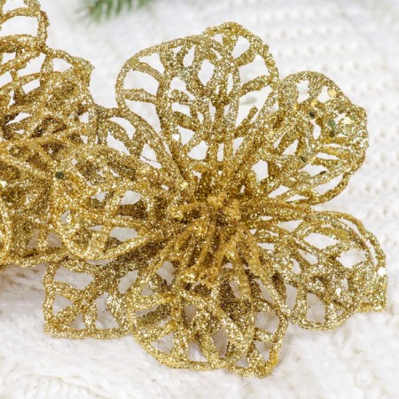 Artificial flowers "lily shine" 60x10 cm, gold-1