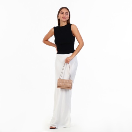 Bag Messenger with lightning, beige color-6
