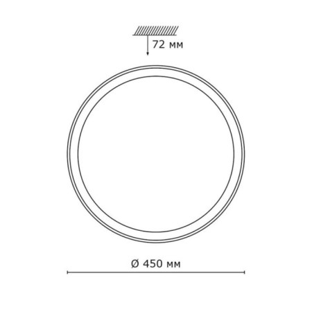 Lamp 48W LED 3200K-6200K White DDD 45x45x7.2 cm-4