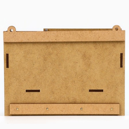 The keybox is wall -mounted with a shelf with a shelf and pocket, Reiki, 17 x 12 cm.-4