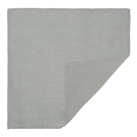 Serving napkin made of gray flax in gray color Essential, size 45x45 cm