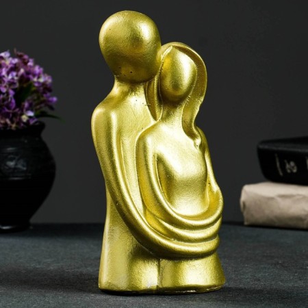 Figure "In love pair" Golden 20cm