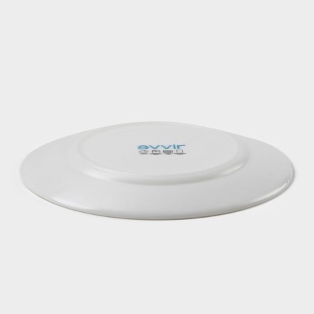 Dessert plate Avvir "Regal", d = 20 cm, glass ceramic, white color-2