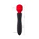 Bilateral vibro -massager Black & Red by Toyfa, silicone, black color, 21 cm