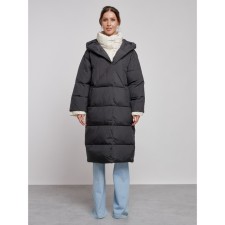 Coat insulated winter female, size 50, black color