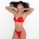 Female set (top and panties), red color, size 80V