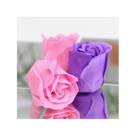 Soap roses, purple and pink, set of 11 pcs.-8
