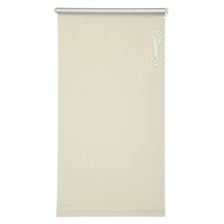 Rolled curtain 50 x 175 cm "Silver", Blackout effect, beige color