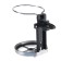 Torso cup holder in a deflector, car, chrome