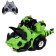 Robot Dinosaur "Poltovod" Zhory, programmable, on the control panel, interactive: light, sound, on the battery, in Russian, green