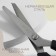 Sigzag scissors, 9 ", 23 cm, step - 7 mm, black color