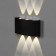 Facade lamp "Semosfer", FSD-069, 6 W, 4000K, 3 rays, IP65, 220 V, plastic, black 100842