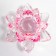 Souvenir glass "Lotus Rainbow Tourmaline" D-8.5 cm