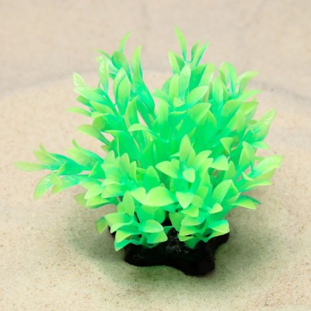 The plant is artificial aquarium, luminous, 10 cm, green-1