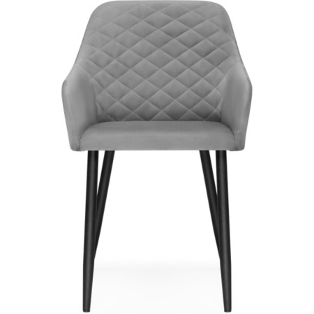 Steve Metal/velor, black/gray 52x68x81 cm stool-1