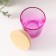 Bank for candles glass with a lid "Lilac gradient" 220 ml 7x7x8.4 cm