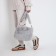 Bag Cross-Bodi with a zipper, gray color