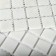 Glass mosaic Bonaparte Mia White (Matt), 300x300x4 mm