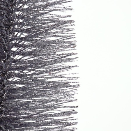 New Year's decor "Fir tree in silver color with sparkles" 8 × 8 × 30 cm-1