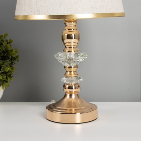 Table lamp "Master" 1x40W E27+backlight LED 5W gold 25x25x42cm-3