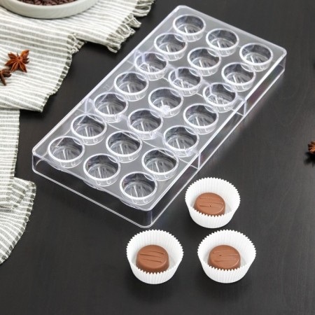 Konfinetta chocolate form "Shaffl", 27.5 × 17.5 × 2.5 cm, 21 cells (3 × 3 × 1 cm)