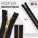 Metal lightning, No. 5, non -proceeding, automatic lock, 18 cm, black/gold color