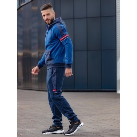 Sports costume men's ise, size 52, dark blue color, blue-4
