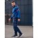 Sports costume men's ise, size 52, dark blue color, blue