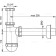 Siphon for the sink Alcaplast a43, dn = 40 mm, with a fifth nut 5/4 ", white
