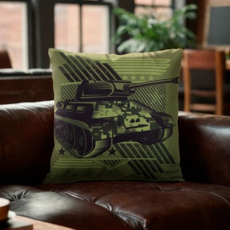 Decorative Ethel Pillow "Tank" 40x40 cm, velor, 100% p/e