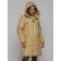 Coat insulated winter female, size 46, mustard color