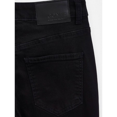 Women's jeans with a high landing CONTE ELEGANT SKINNY, size M, color Washed Black-8