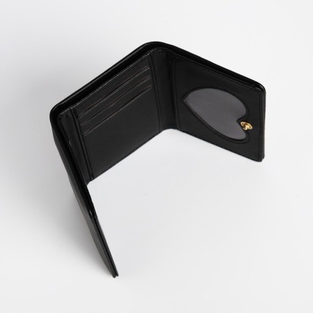 Kid wallet on the button, black color-3