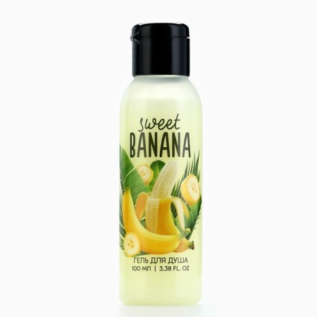 Shower gel, 100 ml, banana aroma, Beauty Fox-1