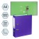 A4, 75 mm, Lamark, PVC, double-sided coverage, metal edging, pocket for a spine, assembled, purple/pistachio