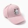 Cap "baseball cap" for a girl, the color is light pink, size 52-54